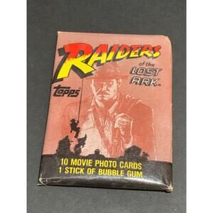 1981 Topps Raiders of the Lost Ark Sealed Trading Card Pack Indy